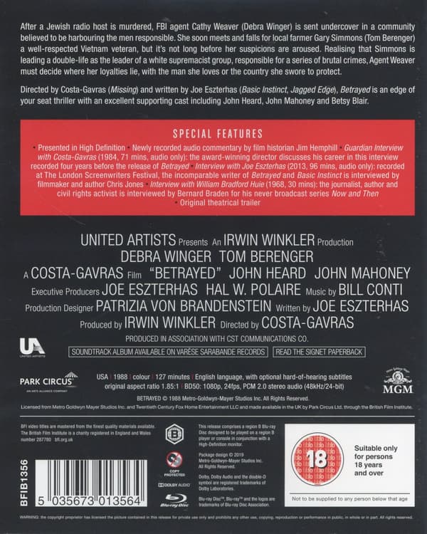 Förådd (Ej svensk text) (Blu-ray)
