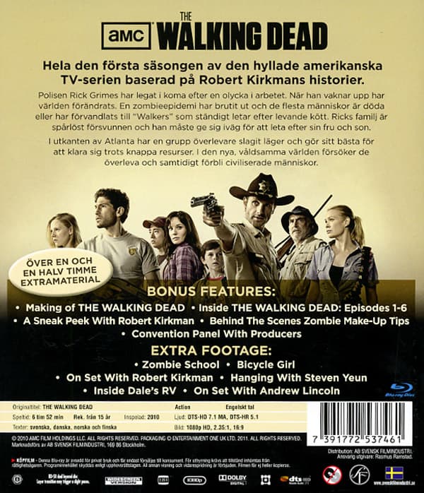 The walking dead / Säsong 1 (2 Blu-ray)