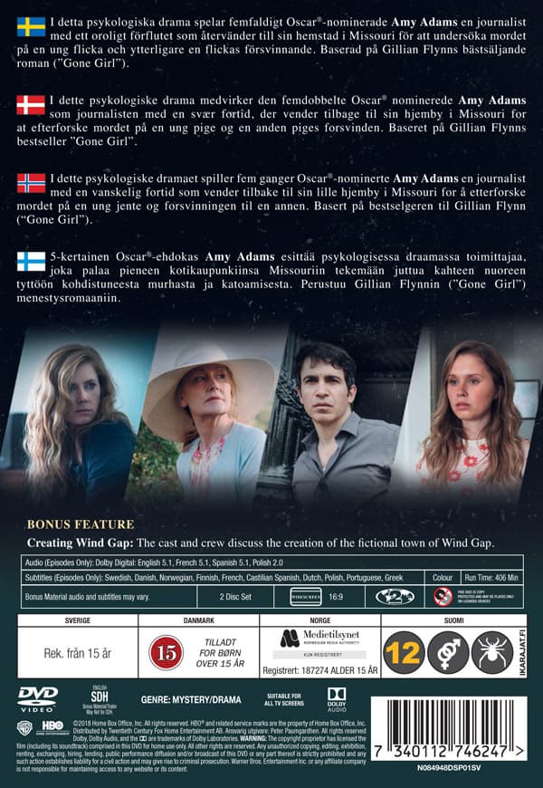 Sharp objects / Miniserien (2 DVD)