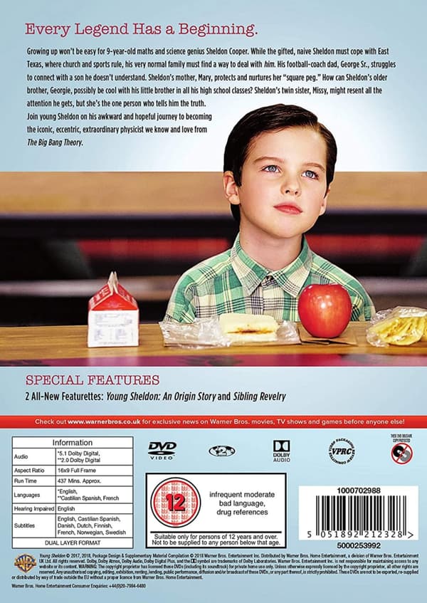 Young Sheldon / Säsong 1 (2 DVD)