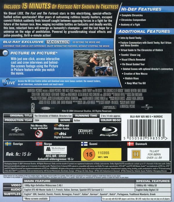 Chronicles of Riddick (Blu-ray)