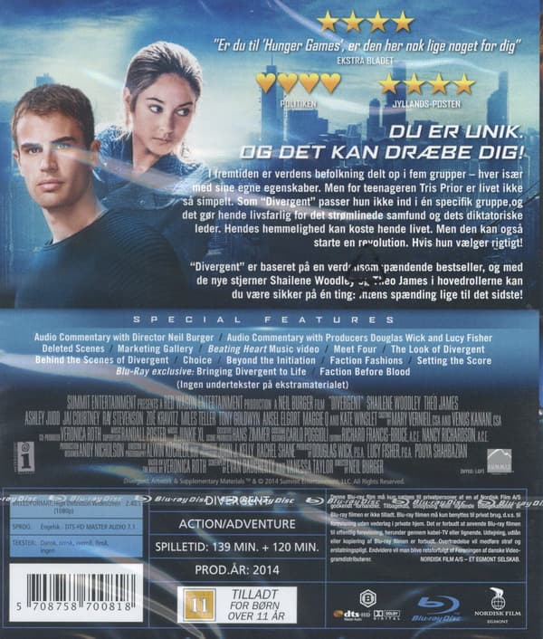 Divergent 1 (2 Blu-ray)