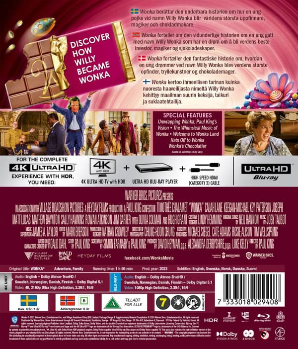 Wonka (4K Ultra HD + Blu-ray)