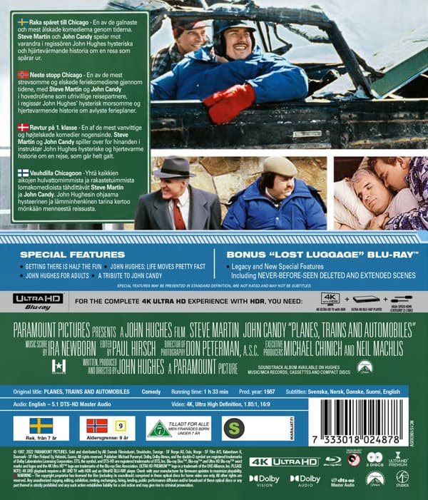 Raka spåret till Chicago (4K Ultra HD + Blu-ray)