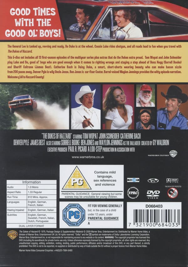 The Dukes of Hazzard / Säsong 1 (5 DVD)