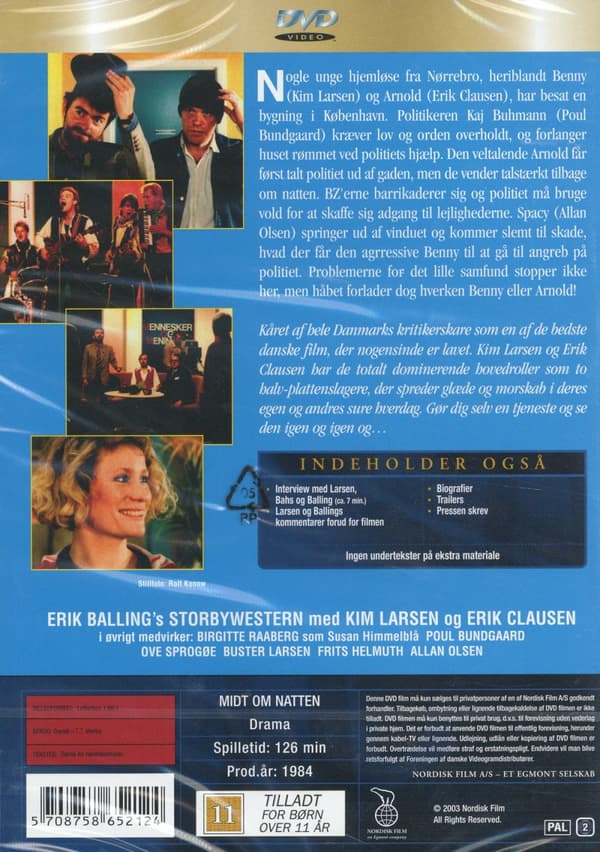 Midt Om Natten (Kim Larsen / Ej svensk text) (DVD)
