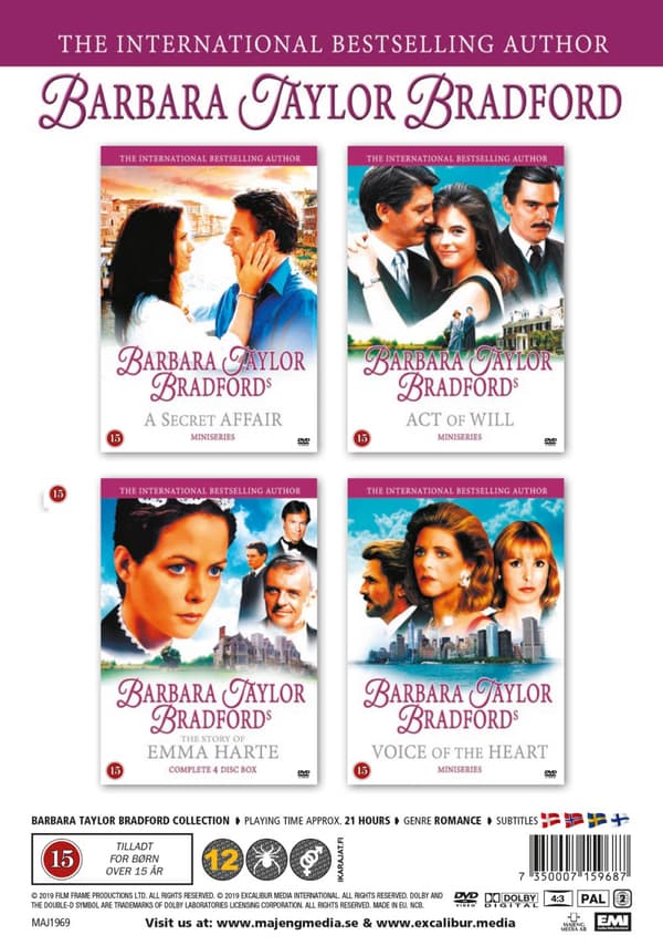 Barbara Taylor Bradford: Collection (4 filmer) (7 DVD)
