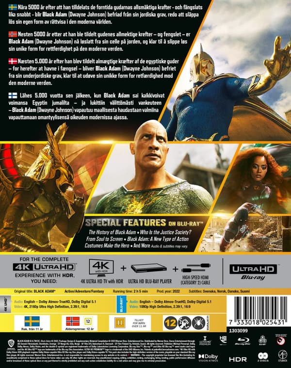 Black Adam / Ltd steelbook (4K Ultra HD + Blu-ray)