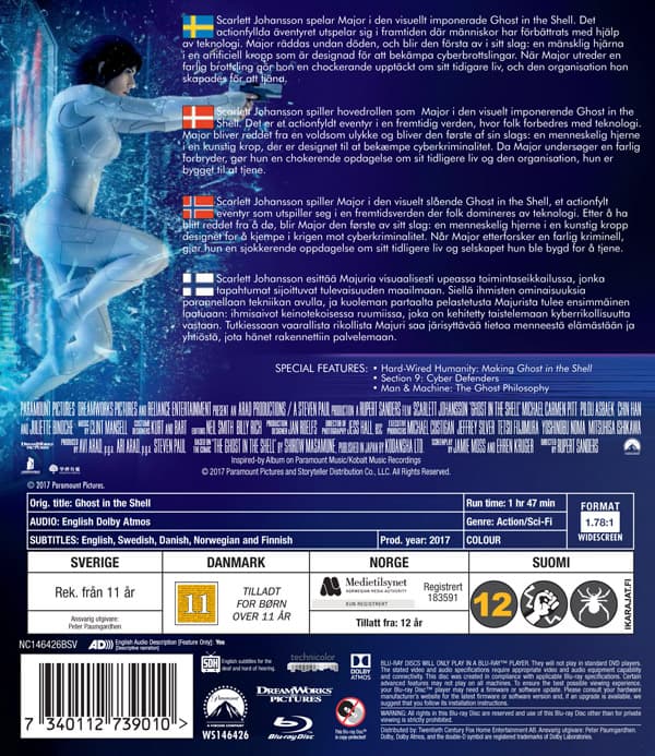 Ghost in the shell (Blu-ray)