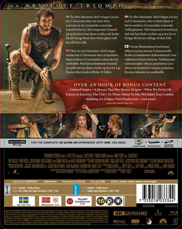 Gladiator II - Ltd Steelbook (4K Ultra HD + 2 Blu-ray)