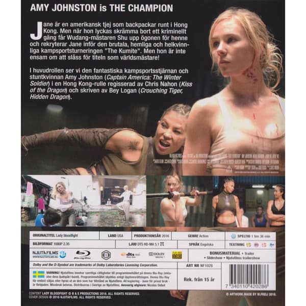 Lady Bloodfight Blu-Ray (Käytetty)