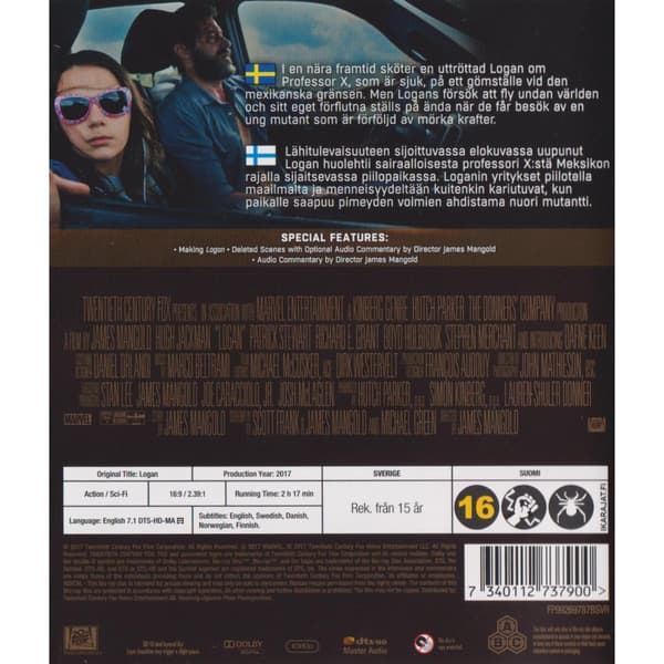 Logan Blu-Ray Rental Copy (Käytetty)