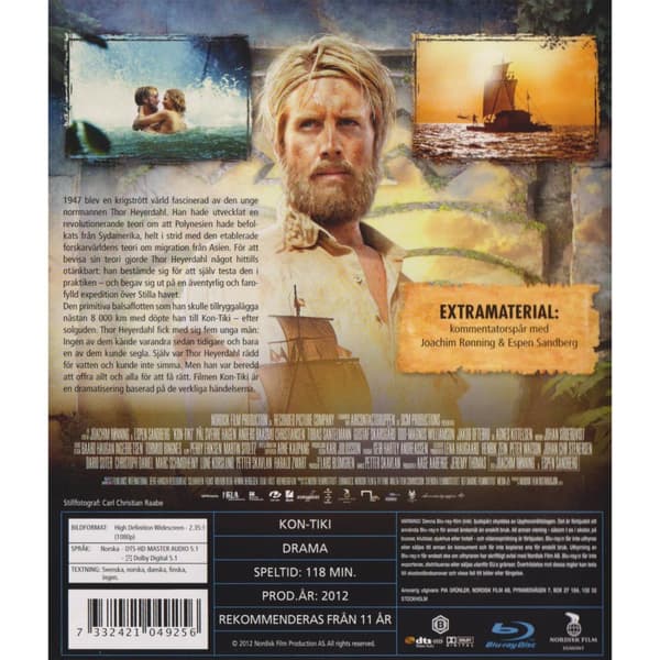 Kon Tiki Blu-Ray Rental Copy (Brugt)