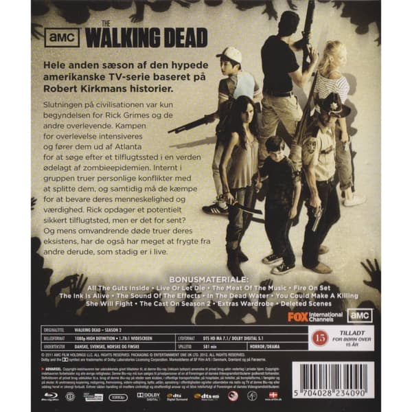 The Walking Dead Hela Anden Sæson Blu-Ray (Käytetty)
