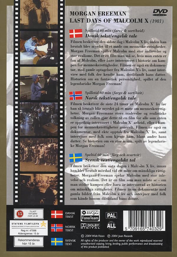 Death of a Prophet (Last days of Malcolm X) (DVD)