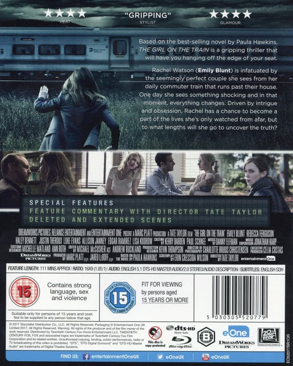 Kvinnan på tåget (Ej svensk text) (Blu-ray)