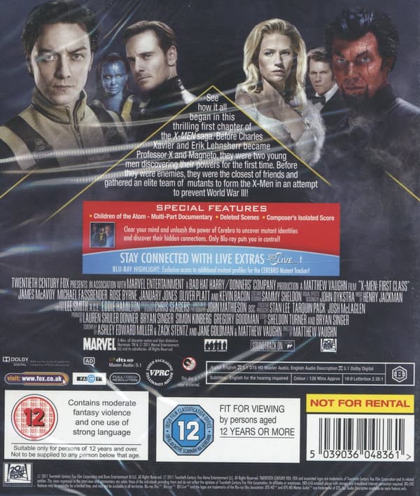 X-Men 4 / First class (Blu-ray)