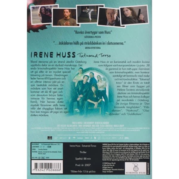 Irene Huss Tatuerad Torso DVD (Brugt)