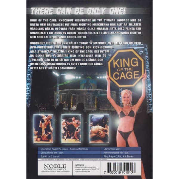 King of the Cage Knockout Nightmare DVD (Käytetty)