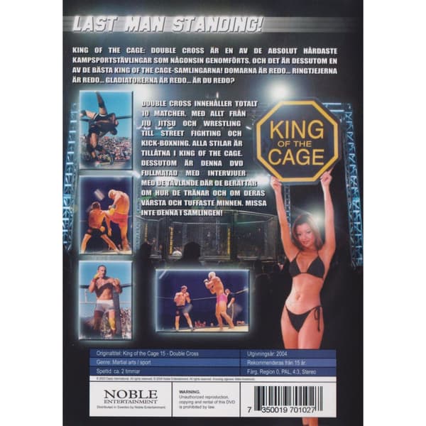 King of the Cage Double Cross DVD (Brukt)