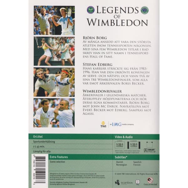 Legends of Wimbledon DVD (Brugt)