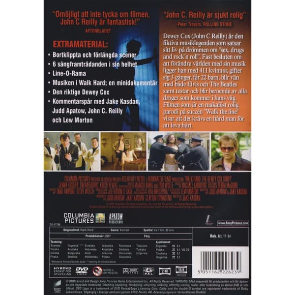 Walk Hard The Dewey Cox Story DVD Rental Copy (Brugt)