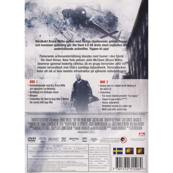 Die Hard 4.0 Yippee-Ki-Yay Edition DVD (Käytetty)