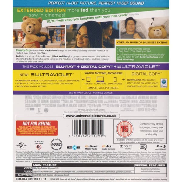 Ted Blu-Ray (Käytetty)