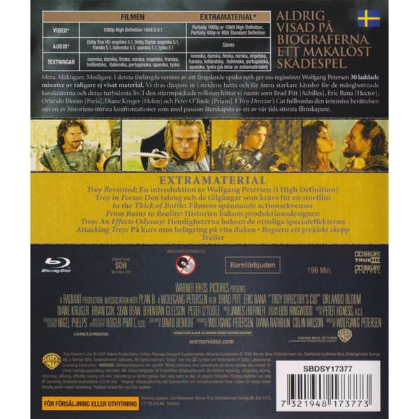 Troy Blu-Ray (Brugt)