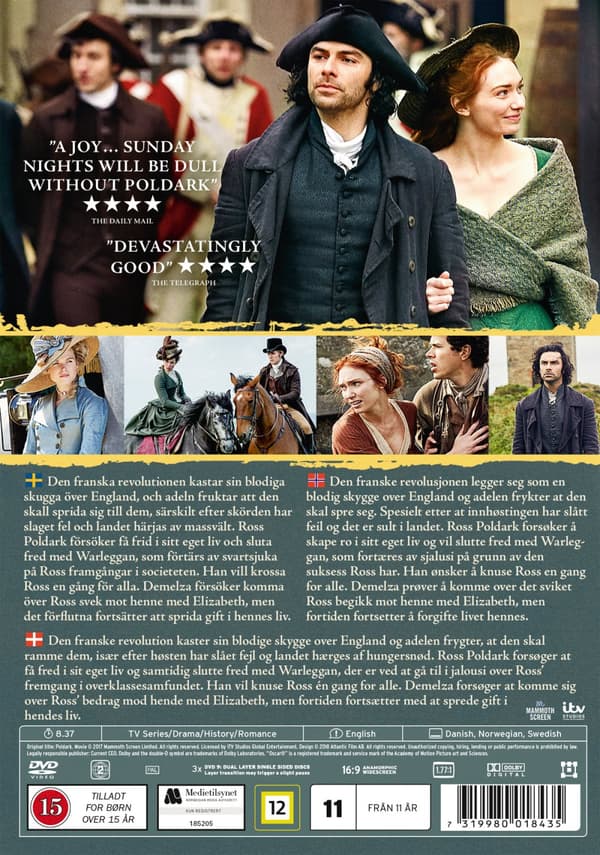 Poldark / Säsong 3 (3 DVD)