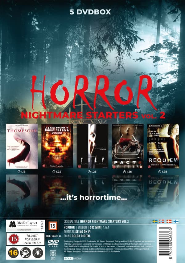 Horror: Nightmare starters - Box 2 (5 DVD)