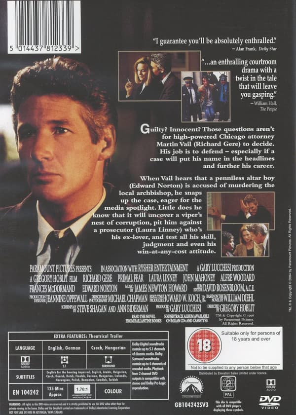 Primal fear (DVD)
