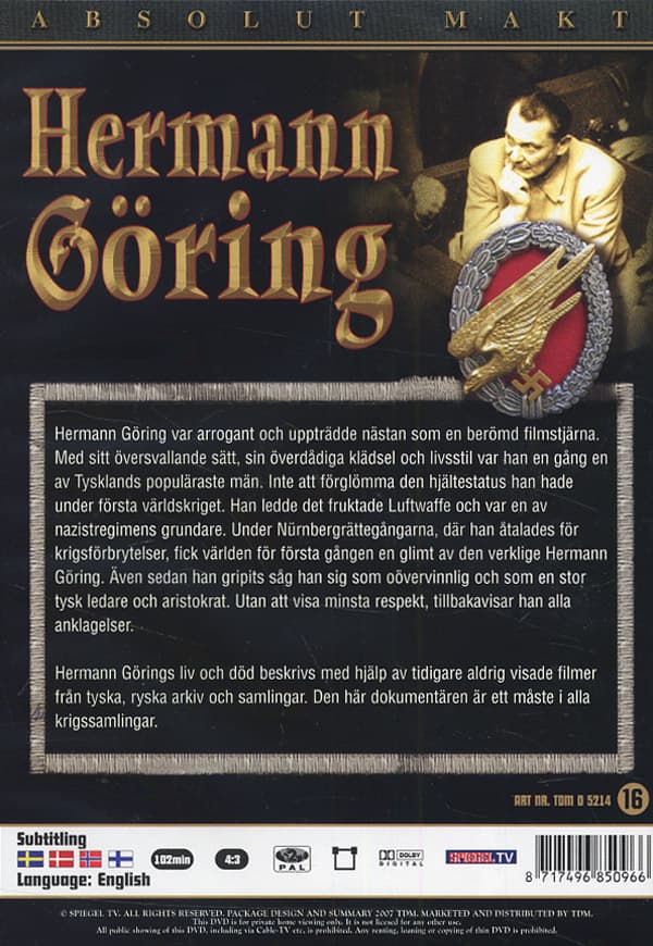 Hermann Göring / Fältmarskalk Göring (DVD)