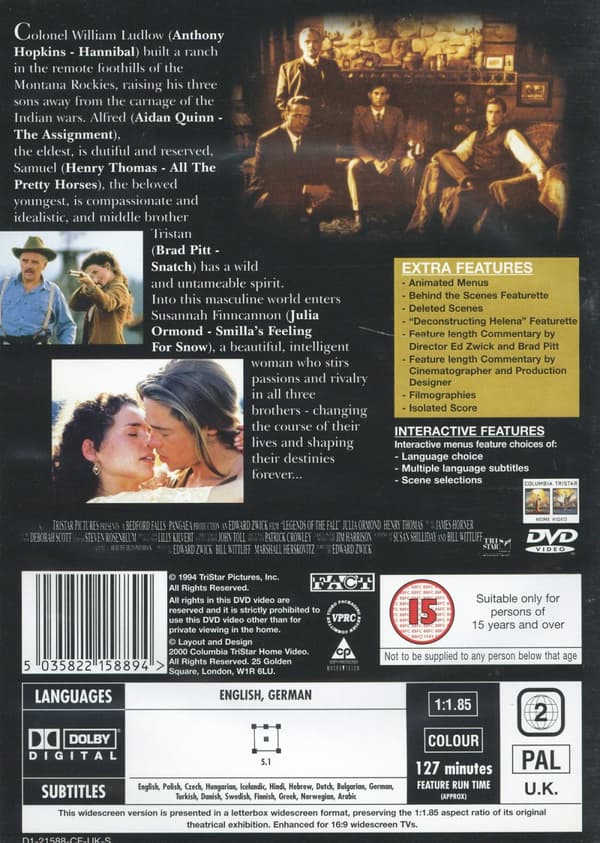 Höstlegender - Collectors Edition (DVD)