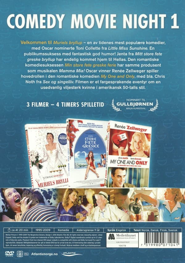 Comedy Movie Night 1 (Danskt konvolut) (3 DVD)