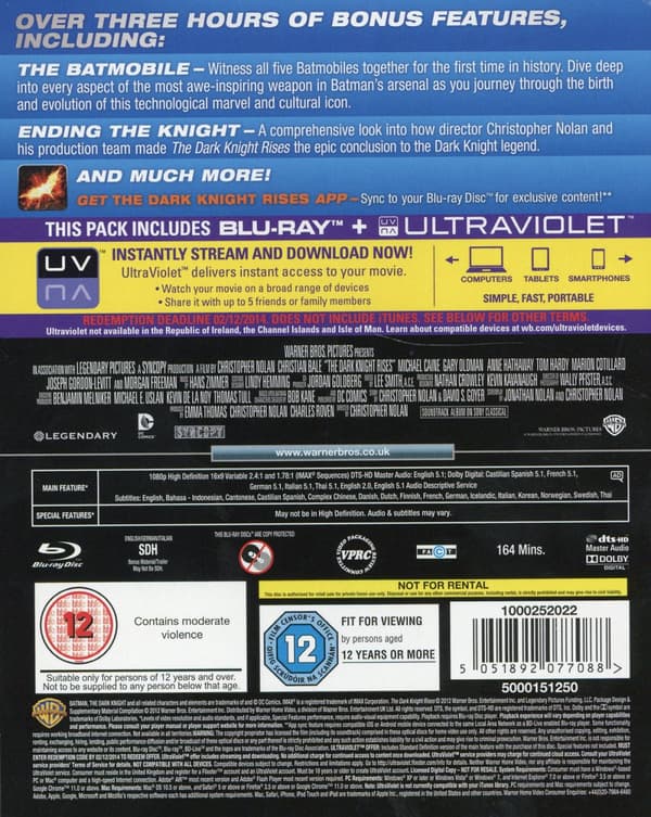 Batman / The Dark Knight rises (2 Blu-ray)