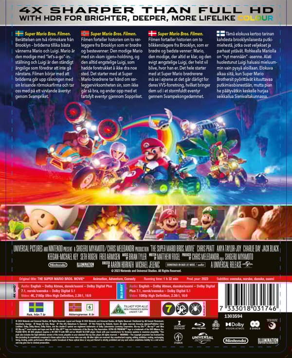 Super Mario Bros - Filmen/Ltd steelbook (4K Ultra HD + Blu-ray)