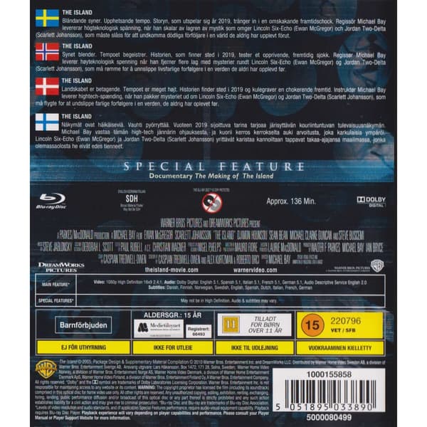 The Island Blu-Ray (Begagnad)