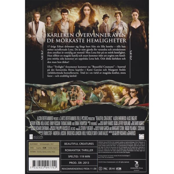 Beautiful Creatures DVD Rental Copy (Brugt)