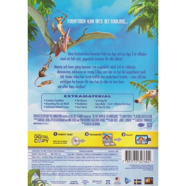 Ice Age 3 Det våras för Dinosaurierna DVD (Brukt)