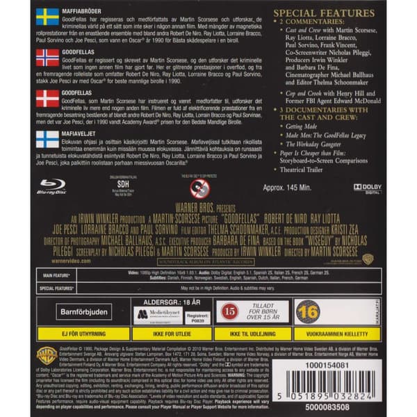 GoodFellas Blu-Ray (Käytetty)