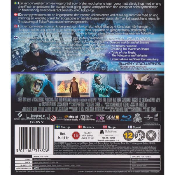 Priest Unrated Blu-Ray (Käytetty)