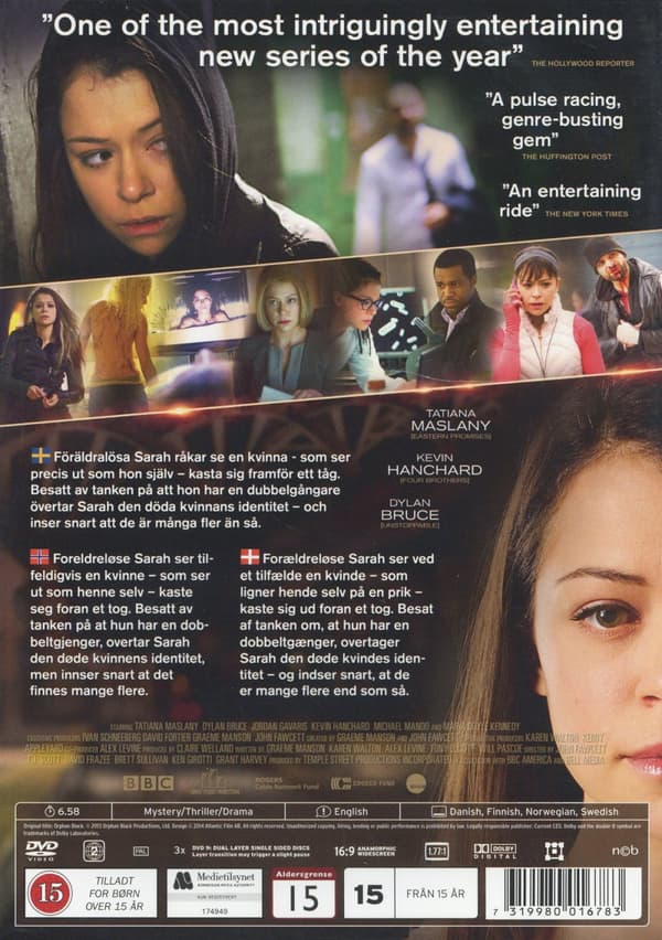 Orphan Black - Säsong 1 (3 DVD)