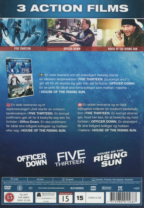 Five Thirteen/Officer Down/House of the rising.. (3 DVD)