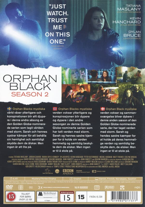 Orphan Black - Säsong 2 (3 DVD)