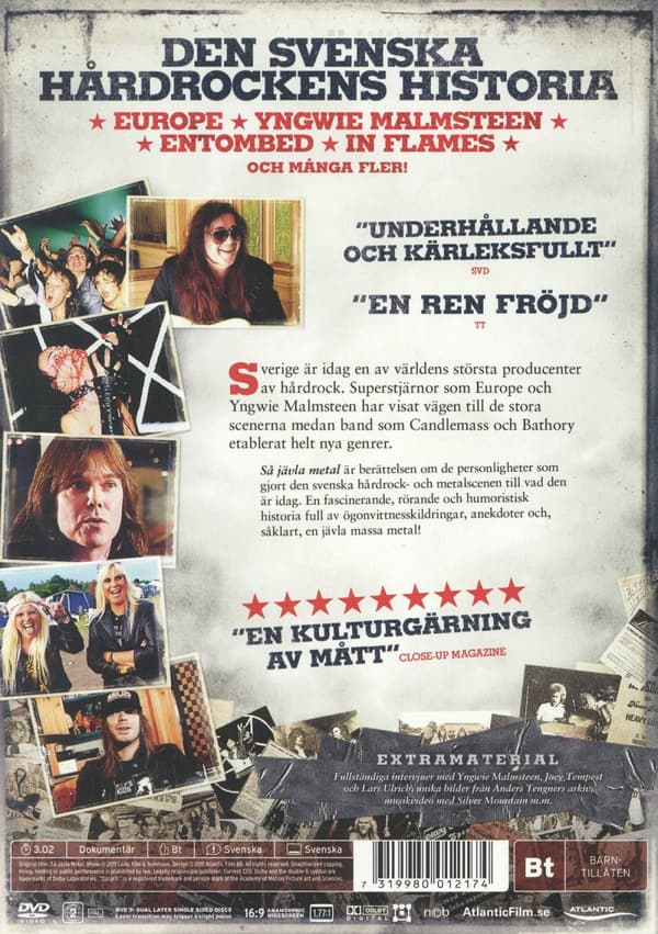 Så jävla metal (2 DVD)