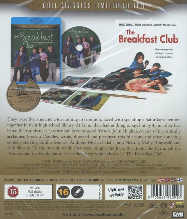 The Breakfast Club - Ltd + poster (Blu-ray)
