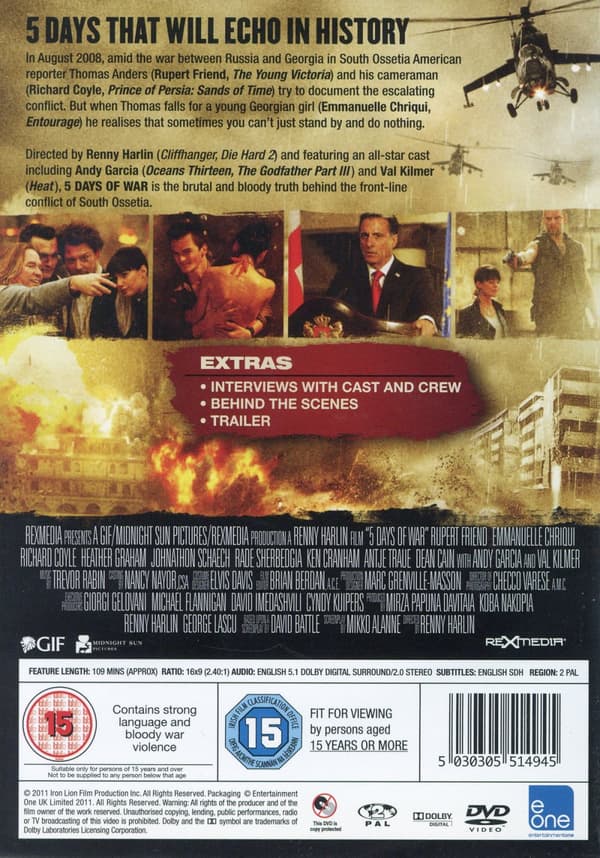 5 days of war (Ej svensk text) (DVD)