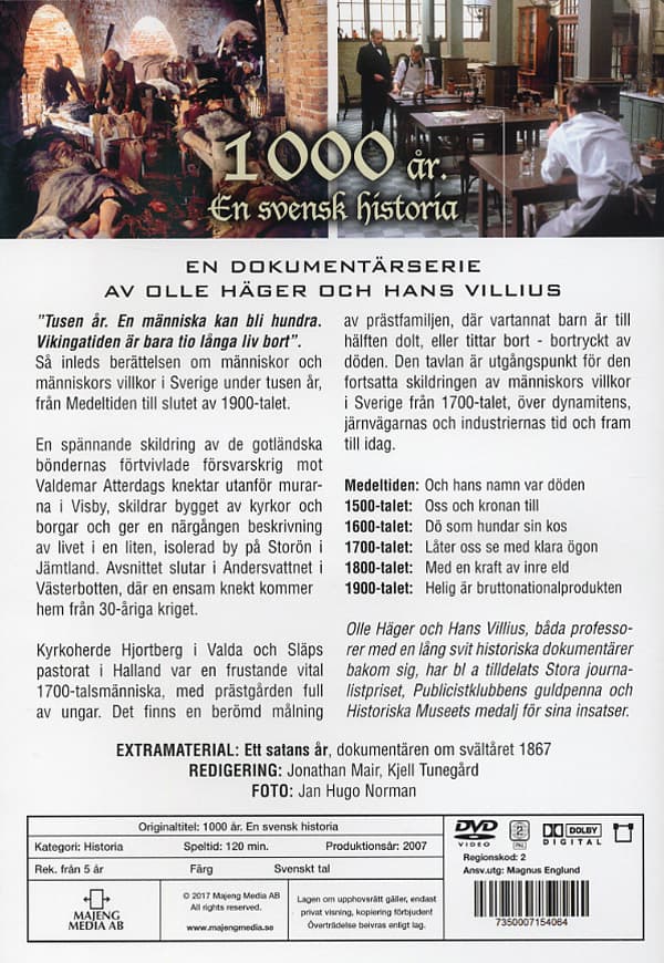 1000 år - En svensk historia (DVD)