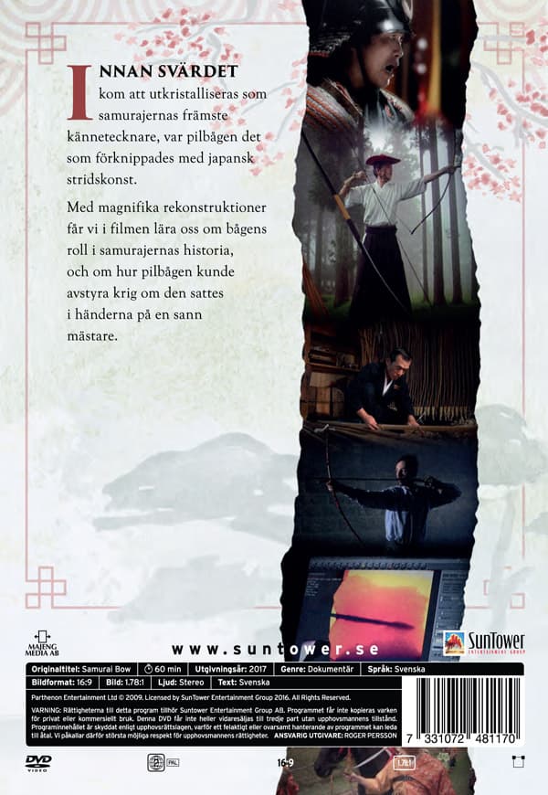 Samurajernas pilbåge (DVD)